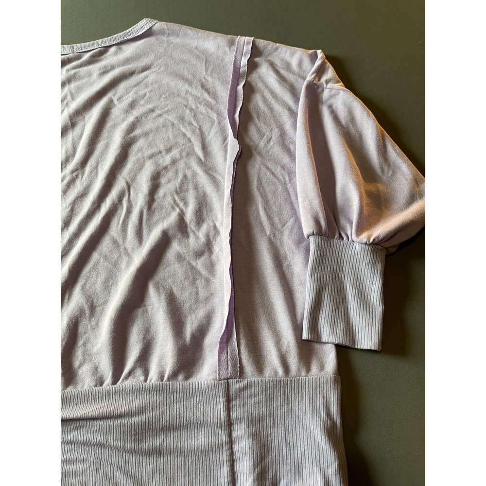 Hailey and Co Oversized Top with Slit Details in Purple Small - Picture 7 of 10